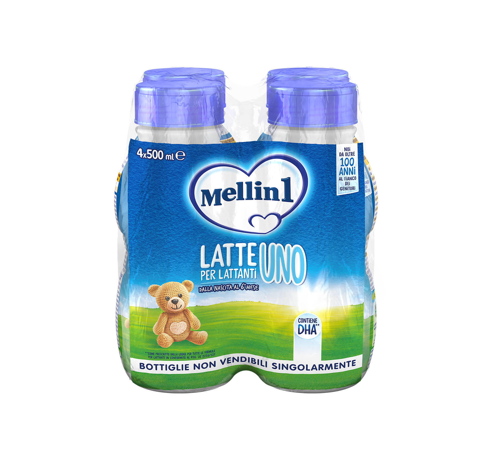 Latte Mellin 1 Liquido 4X500ml Confezione 4X500 ml | Mellin