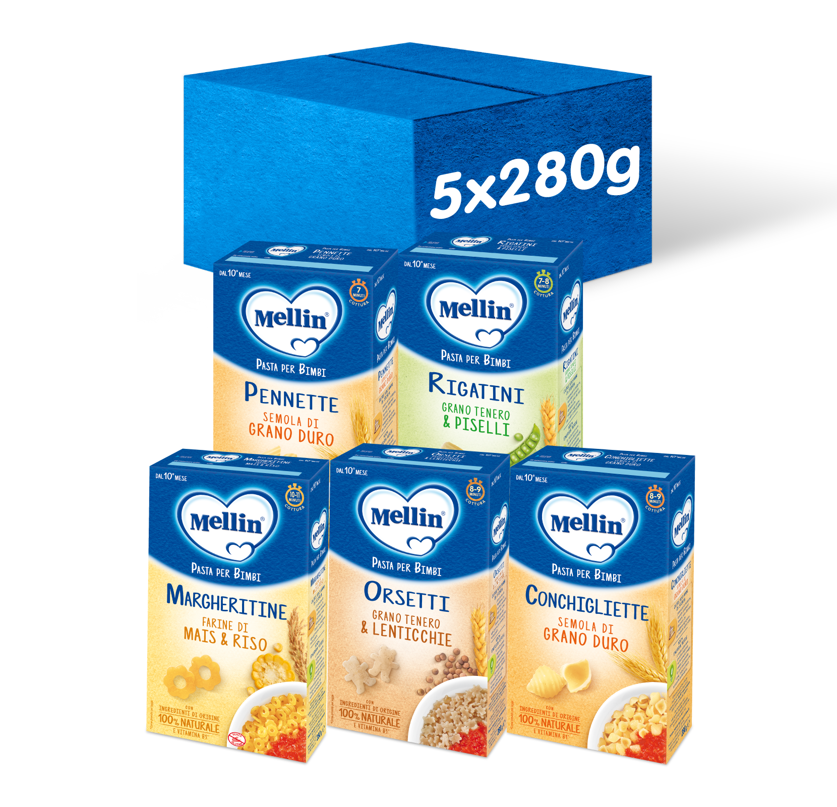 Paste - MELLIN BOX - PASTINE 5x280g