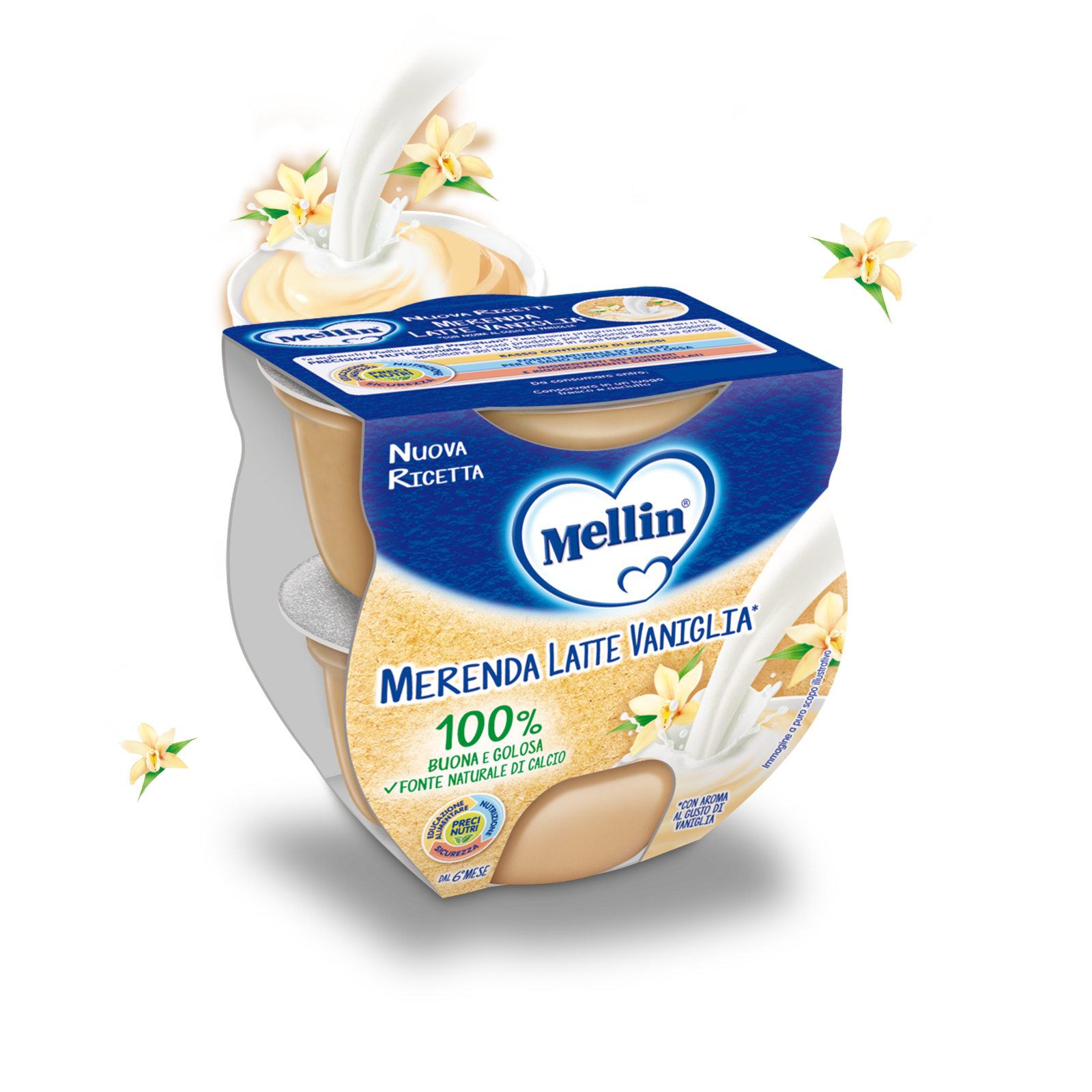 Merenda Latte e Vaniglia | Mellin