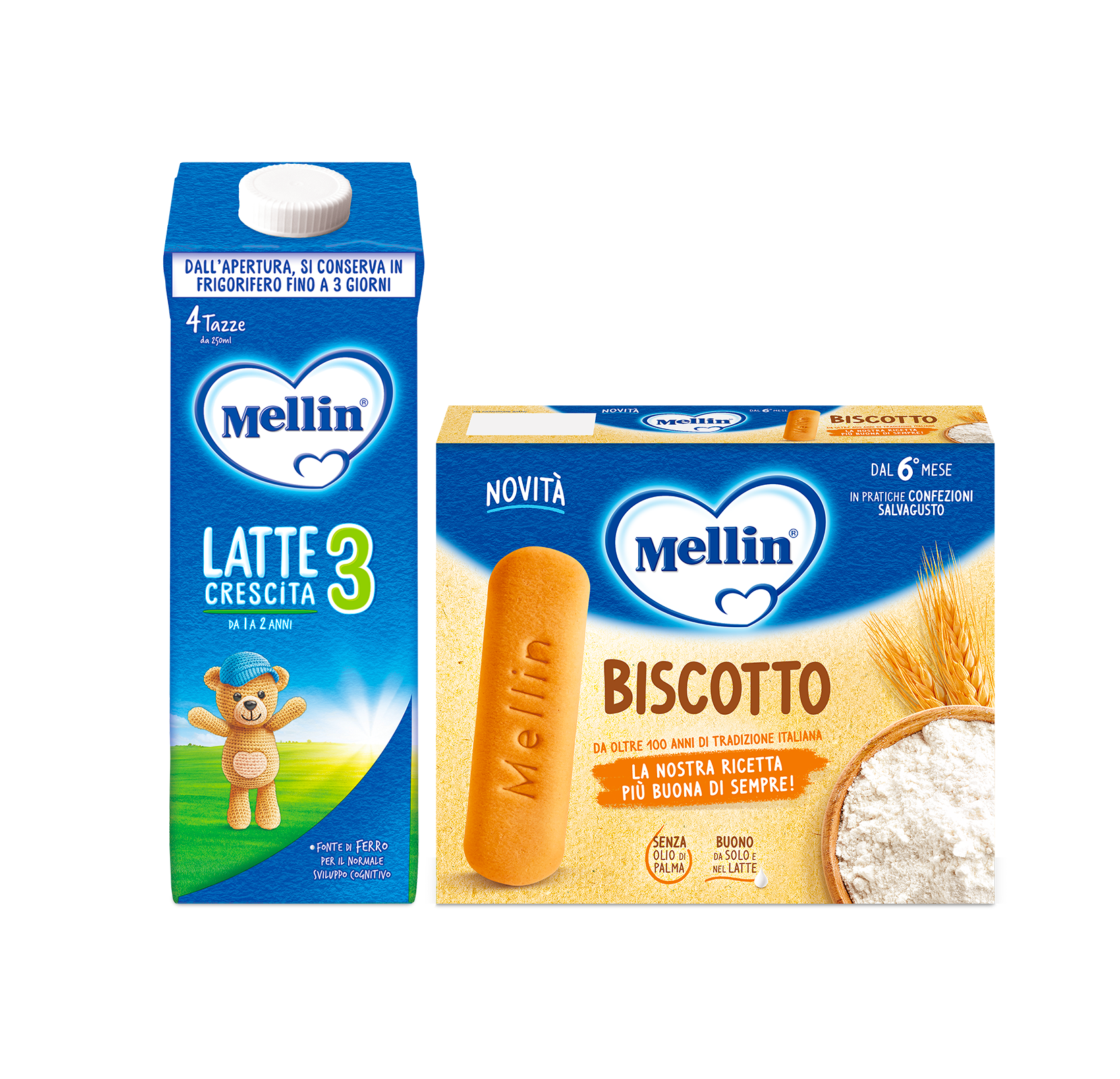 Biscotto - Latte Mellin Liquido  3 da 1000ML+ Biscotto Classico 360 g