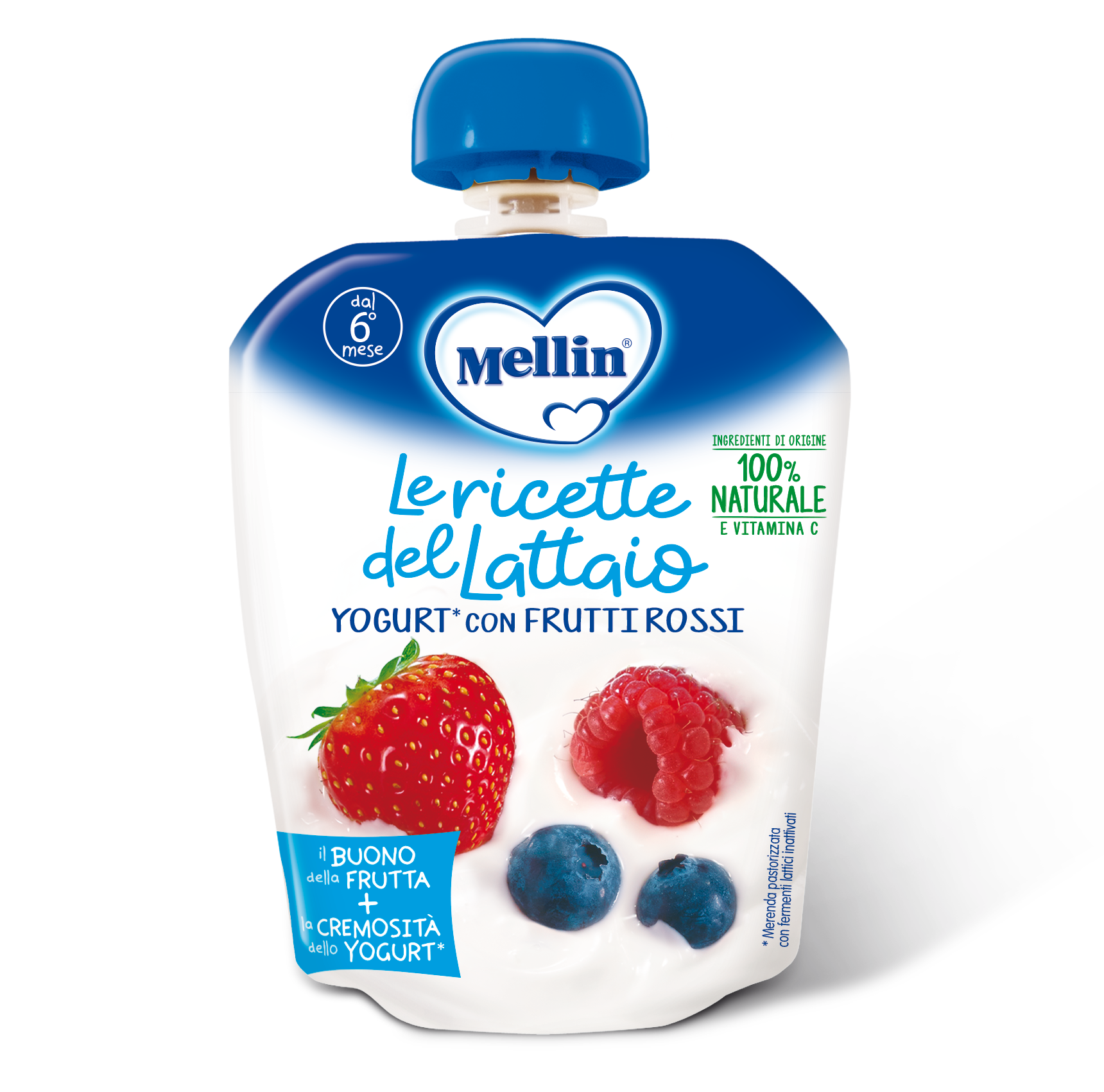 Merenda latte e frutti rossi Confezione da 85 g | Mellin
