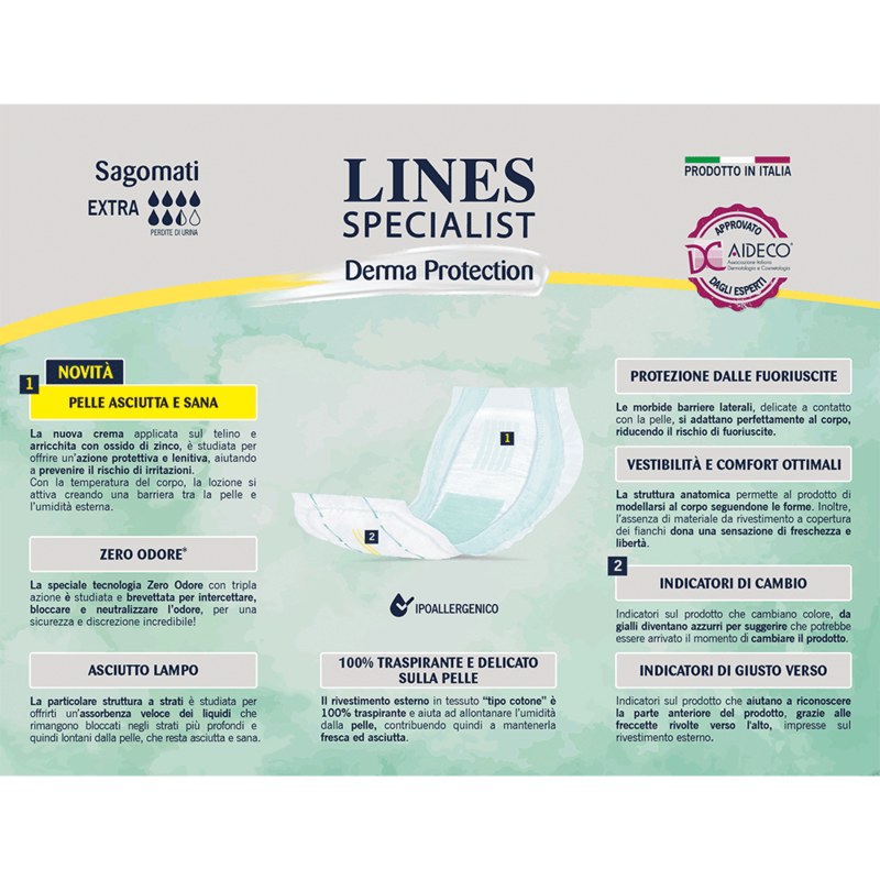 Pannoloni Sagomati Derma Protection Unisex Extra
