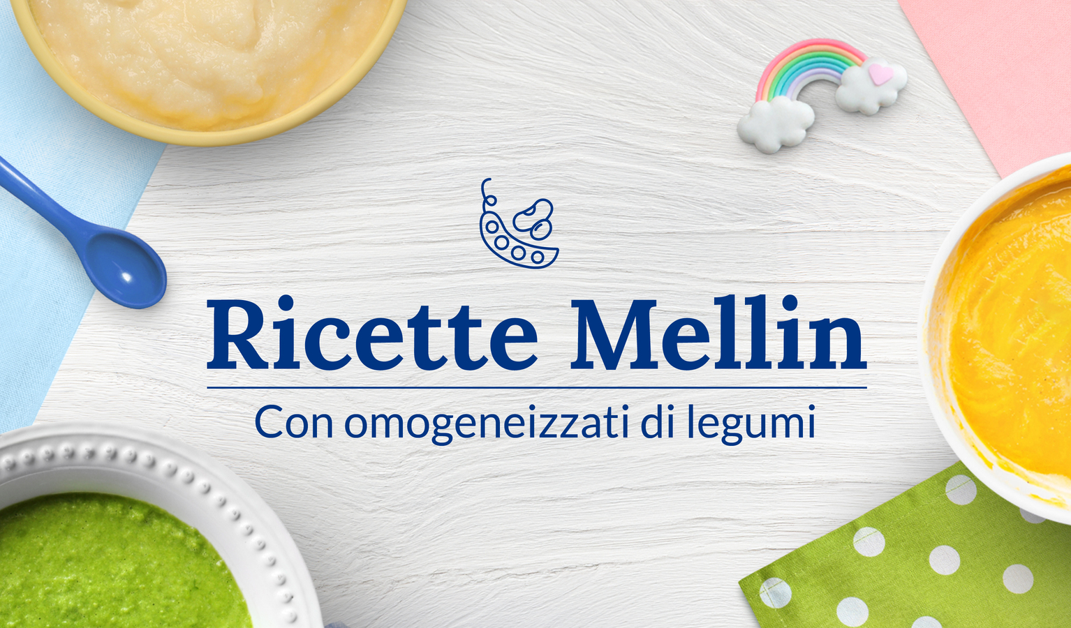 Ricette Mellin con omogeneizzati di legumi